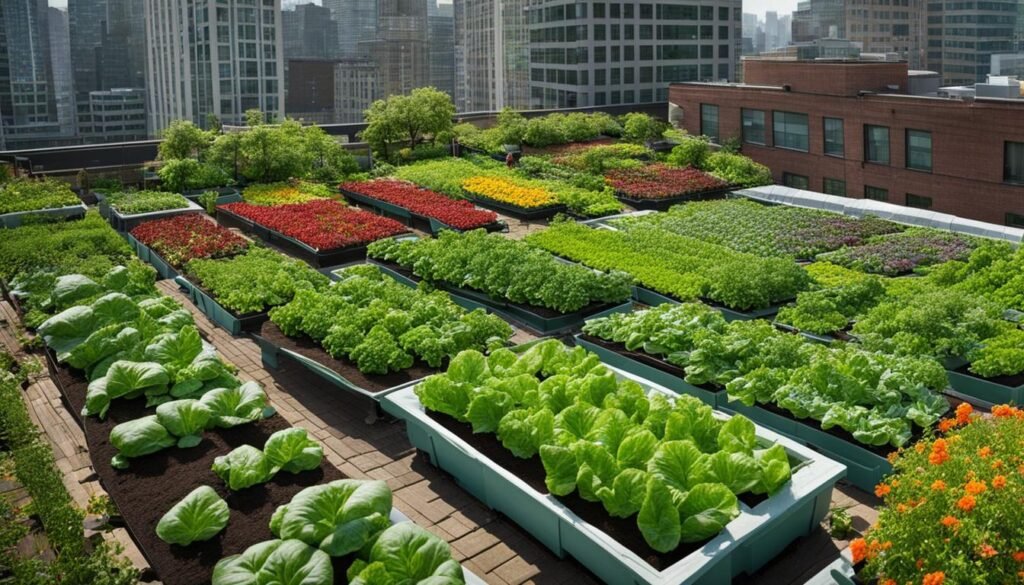 rooftop vegetable garden