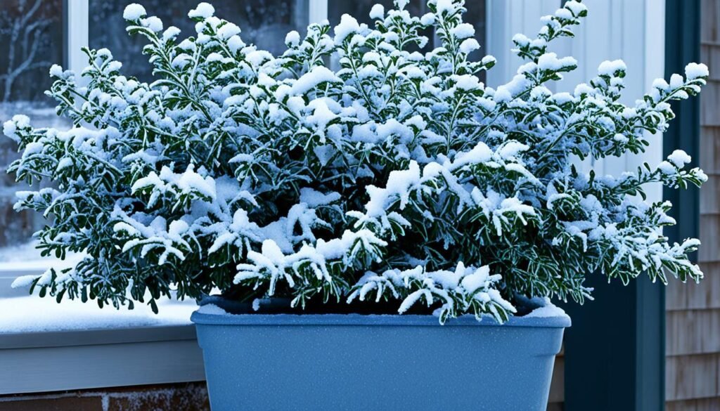 overwintering blueberry bushes in containers